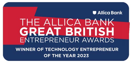 The Allica Bank Great British Entrepreneur Awards - Winner of Technology Entrepreneur of The Year 2023